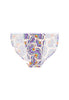 Front cutout view of HO white print  Tanga Briefs