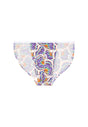 Front cutout view of HO white print  Tanga Briefs