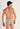 Back view of a men model wearing HO white print  Tanga Briefs