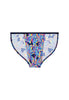 Front cutout view of HO navy print  Tanga Briefs