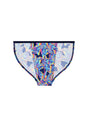Front cutout view of HO navy print  Tanga Briefs