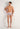 Full-body view of a men model wearing HO white print  Trunk