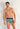 Front view of a men model wearing HO multico print  Trunk