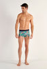 Full-body view of a men model wearing HO multico print  Trunk