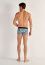 General view of a men model wearing HO multico print  Trunk