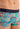 Close-up view of a men model wearing HO multico print  Trunk