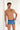 Front view of a men model wearing HO blue print  Trunk