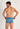 Back view of a men model wearing HO blue print  Trunk