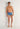 Full-body view of a men model wearing HO blue print  Trunk