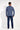 General view of a men model wearing HO navy print cotton Long Sleepwear
