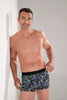 Front view of a men model wearing HO multico print  Boxer Briefs