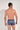 Back view of a men model wearing HO multico print  Boxer Briefs