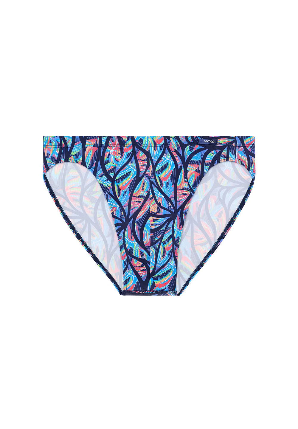 Front cutout view of HO multico print  Comfort Micro Briefs