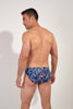 Back view of a men model wearing HO multico print  Comfort Micro Briefs