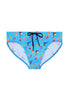 Front cutout view of HO blue print  Swim Mini Briefs