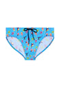 Front cutout view of HO blue print  Swim Mini Briefs