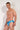 General view of a men model wearing HO blue print  Swim Mini Briefs