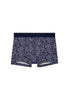 Front cutout view of HO navy print modal/viscose/tencel Boxer Briefs HO1