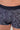 Close-up view of a men model wearing HO navy print modal/viscose/tencel Boxer Briefs HO1