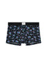 Front cutout view of HO black print modal/viscose/tencel Boxer Briefs