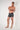 General view of a men model wearing HO black print modal/viscose/tencel Boxer Briefs