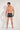 General view of a men model wearing HO black print modal/viscose/tencel Boxer Briefs