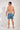 General view of a men model wearing HO blue print  Beach Boxer