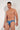 Front view of a men model wearing HO blue print  Swim Micro Briefs