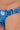 Close-up view of a men model wearing HO blue print  Swim Micro Briefs