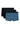 Front cutout view of HO blue print/black/black cotton Boxer Briefs 3p