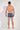 General view of a men model wearing HO blue print/black/black cotton Boxer Briefs 3p