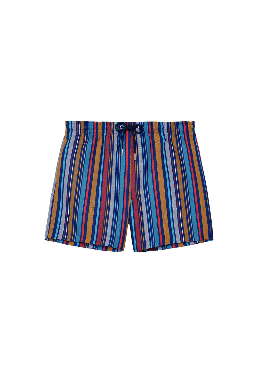 Front cutout view of HO multicolor stripes  Beach Boxer