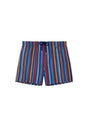 Front cutout view of HO multicolor stripes  Beach Boxer