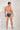 General view of a men model wearing HO multicolor stripes  Swim Micro Briefs