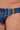 Close-up view of a men model wearing HO multicolor stripes  Swim Micro Briefs