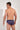 Back view of a men model wearing HO red print modal/viscose/tencel Comfort Briefs