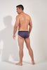 General view of a men model wearing HO red print modal/viscose/tencel Comfort Briefs