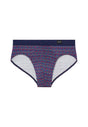 Front cutout view of HO red print modal/viscose/tencel Comfort Briefs