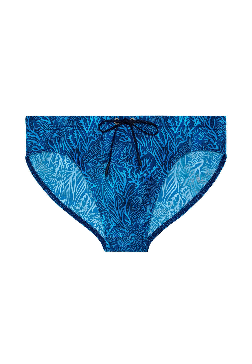 Front cutout view of HO blue print  Swim Mini Briefs