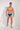 Full-body view of a men model wearing HO blue print  Swim Mini Briefs