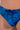 Close-up view of a men model wearing HO blue print  Swim Mini Briefs