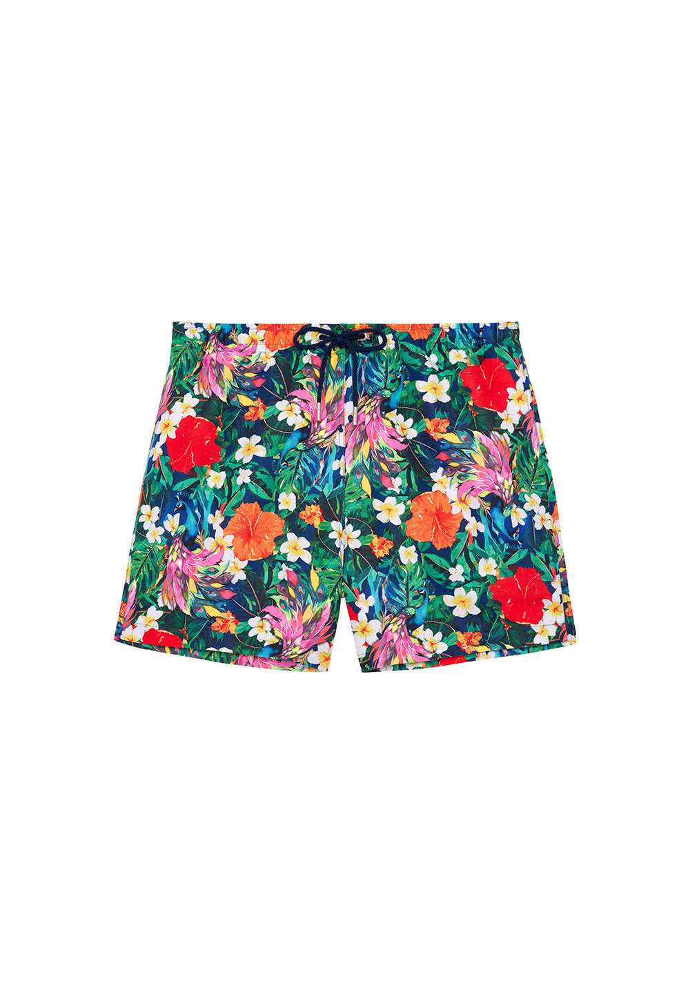 Front cutout view of HO multico print  Beach Boxer
