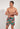 Front view of a men model wearing HO multico print  Beach Boxer