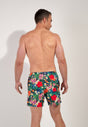 Back view of a men model wearing HO multico print  Beach Boxer