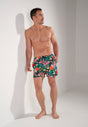 Full-body view of a men model wearing HO multico print  Beach Boxer