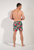 General view of a men model wearing HO multico print  Beach Boxer