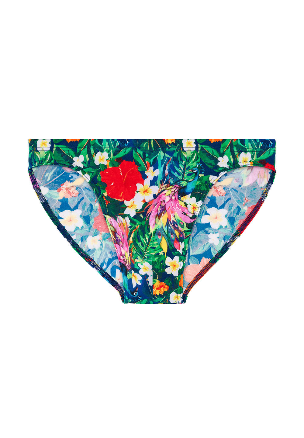 Front cutout view of HO multico print  Swim Micro Briefs
