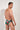 Back view of a men model wearing HO multico print  Swim Micro Briefs