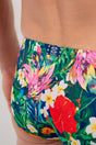 General view of a men model wearing HO multico print  Swim Micro Briefs