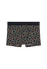 Front cutout view of HO black print  Boxer Briefs